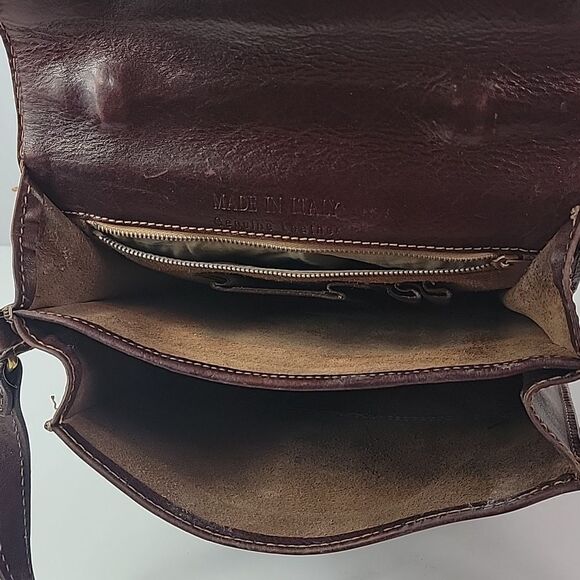 CHIARUGI Genuine Leather Men's Messenger Crossbody Bag - Picture 8 of 14